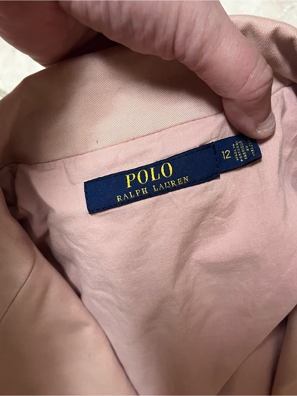 Polo Ralph Lauren Pale Pink Blazer Women’s Size 12 Two Buttons - Picture 3 of 14